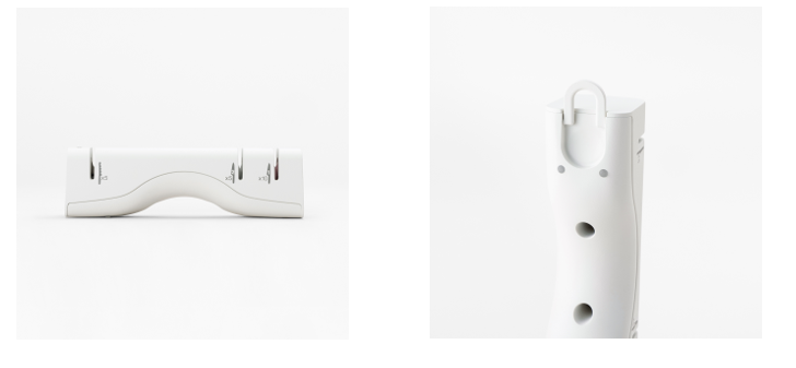 特長③ 指置き付きで握りやすくコンパクトなサイズ